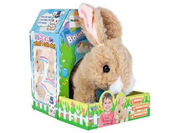 Plyšová hračka MalPlay Plyšový králíček na baterie 20 cm
