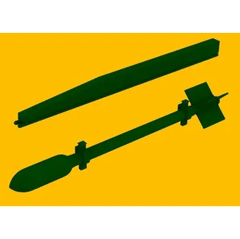 Plastikový model 1/72 RP-3 rocket incl.launched pod set 6 pcs. (3D)