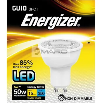 Žárovka Energizer Žárovka LED GU10, 5W (50W), 3000k, 350lm, teplá bílá, S8823, S8823