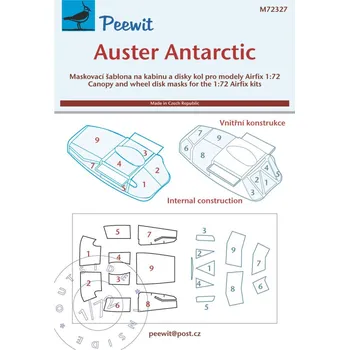 Plastikový model 1/72 Canopy mask Auster Antarctic (AIRF)