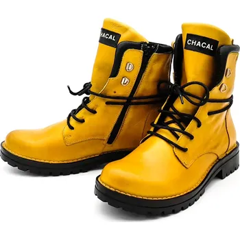 Dámská zdravotní obuv Dámská kožená obuv 5666-00004 CHACAL žlutá Barva: žlutá, Velikost: 38