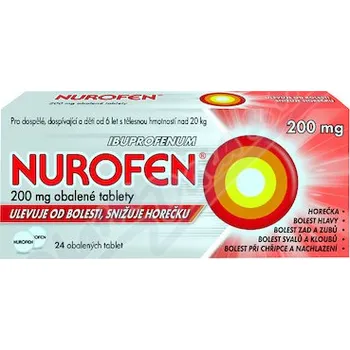 Lék na bolest, zánět a horečku Nurofen 200mg tbl.obd.24