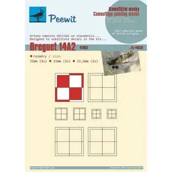 Plastikový model 1/48 Camouflage mask Breguet 14A2 PL (FLY)