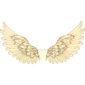 Vánoční dekorace Dekorace andělská křídla 25 - 15cm