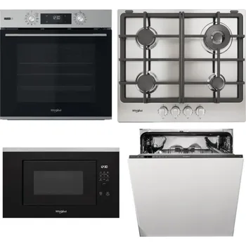 Set domácích spotřebičů WHIRLPOOL OMSK58RU1SX + WHIRLPOOL TGML 661 IX R + WHIRLPOOL WMF200G + WHIRLPOOL WIO 3T133 PE 6.5