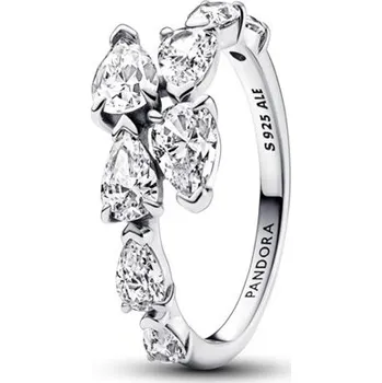 Prsten Prsten PANDORA Překrývající se třpytivé kroužky 58 193004C01-58