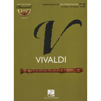 Classical Play Along 13 - Vivaldi: Concerto in A minor RV.108 + CD / altová zobcová flétna