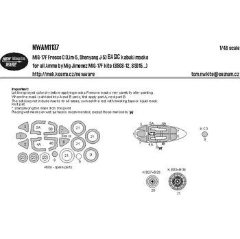 Plastikový model 1/48 Mask MiG-17F Fresco C BASIC (AMMO)