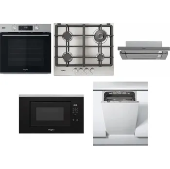 Set domácích spotřebičů WHIRLPOOL OMSK58RU1SX + WHIRLPOOL TGML 661 IX R + WHIRLPOOL AKR 749/1 IX + WHIRLPOOL WMF200G + WHIRLPOOL WSIC 3M27 C
