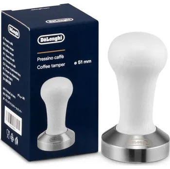 Kuchyňský spotřebič De'Longhi Bílé pěchovadlo na kávu DLSC079