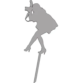 Fotografka - plastový zápich - Černá