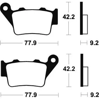 Brzdová destička Zadní brzdové destičky SBS 671RSI - Husqvarna TC 250, 250ccm - 02>03