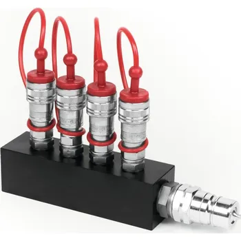 Party dekorace TCM FX CO2 distribuční blok (4x3/8 in to 1x3/4 out)