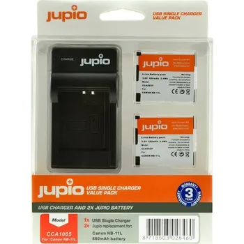 Jupio 2x baterie NB-11L pro Canon a USB nabíječka