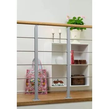 Zábradlí Zábradlí na galerii DESIGN Barva: Bílá (RAL 9016), Materiál: Přírodní olejovaný buk, Druh sady: Prodlužovací sada