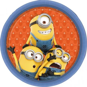 Party nádobí Mimoň talíře 8 ks 23 cm