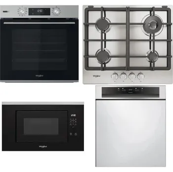 Set domácích spotřebičů WHIRLPOOL OMSK58RU1SX + WHIRLPOOL TGML 661 IX R + WHIRLPOOL WMF200G + WHIRLPOOL WBC 3C34 PF X