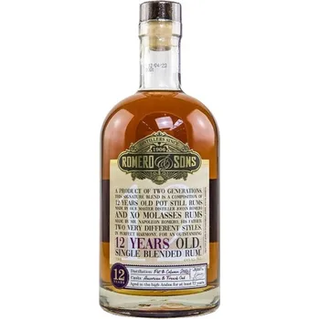 Rum Romero & Sons 12y 48 % 0,7 l