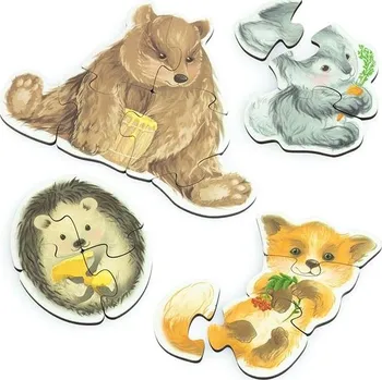 Puzzle Ulanik Dřevěné puzzle Lesní zviřata