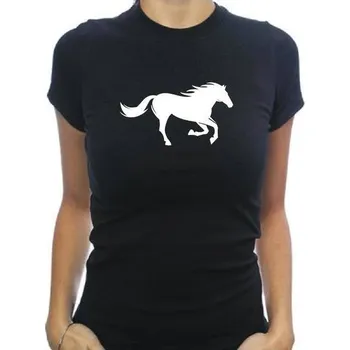 dámské tričko KŮŇ Černá XL