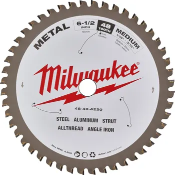 Pilový kotouč MILWAUKEE Pilový kotouč kov 160x5/8x1,6x48