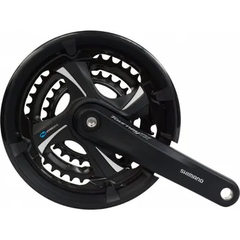 Klika na kolo SHIMANO Trojpřevodník FC-TX801 42/32/22 Tourney černá+kryt 4 hran