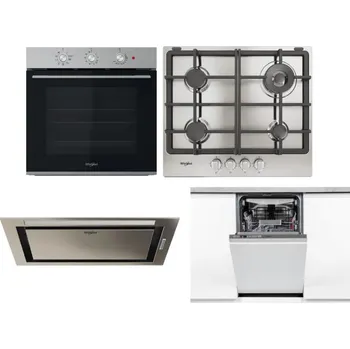 Set domácích spotřebičů WHIRLPOOL OMK38HU0X + WHIRLPOOL TGML 661 IX R + WHIRLPOOL WCT3 64 FLB X + WHIRLPOOL WSIO 3O34 PFE X