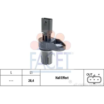 Vačková hřídel FACET Snímač, poloha vačkového hřídele 90757