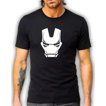 pánské tričko IRON MAN-Logo S Bílá