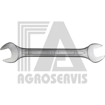 Klíč Dvojitý otevřený klíč, 20x22 mm
