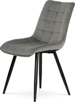 Jídelní židle Autronic CT-384 šedý samet/černý kov