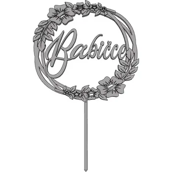 Babičce č.2 - plastový zápich - Světle zlatá