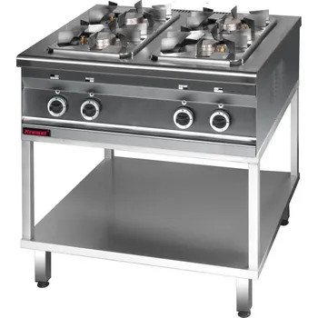 Sporák Plynový sporák s policí KROMET 000.KG-4s.T / hořáků 4