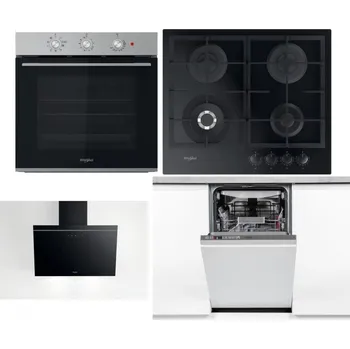 Set domácích spotřebičů WHIRLPOOL OMK38HU0X + WHIRLPOOL GOFL 629/NB1 + WHIRLPOOL AKR 62F LT K + WHIRLPOOL WSIO 3O34 PFE X