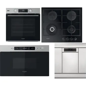 Set domácích spotřebičů WHIRLPOOL OMSK58RU1SX + WHIRLPOOL GOFL 629/NB1 + WHIRLPOOL MBNA910X + WHIRLPOOL WSBO 3O34 PF X