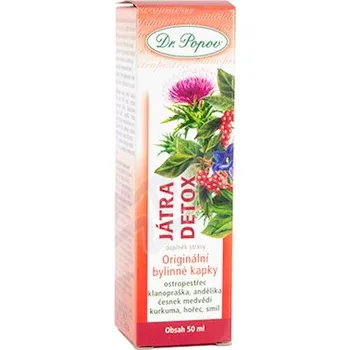 Dr.Popov Kapky bylinné Játra detox 50ml