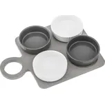 Set 4 servírovacích misek s podnosem Villa Altachiara Yin&Yang, 29 x 21,5 cm ID_1426149