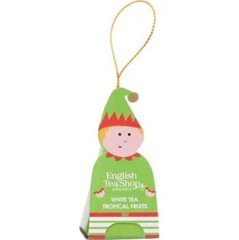 Čaj English Tea Shop White Tea Tropical Fruits vánoční skřítek BIO 1x 2 g