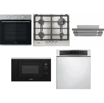 Set domácích spotřebičů WHIRLPOOL OMK38HU0X + WHIRLPOOL TGML 661 IX R + WHIRLPOOL AKR 749/1 IX + WHIRLPOOL WMF200G + WHIRLPOOL WBC 3C34 PF X