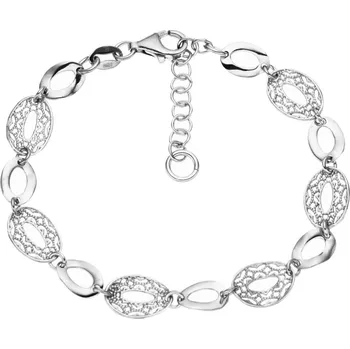 Náramek Bealio BEALIO Stříbrný náramek FILIGRÁN ovál 8 mm Délka náramku: 17+3 cm 03-04222-1672