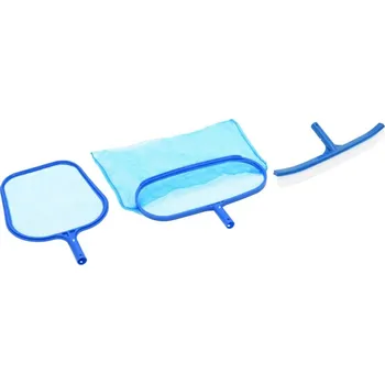 Bazénový kartáč vidaXL 3dílná sada na údržbu bazénu [91740]