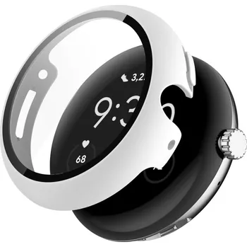 VSECHNONAMOBIL 66211 PC FULL COVER Plastový kryt se sklem pro Google Pixel Watch / Pixel Watch 2 bílý