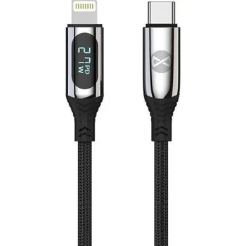 Datový kabel Datový kabel s LCD Forever USB-C na Lightning 1m 27W černý