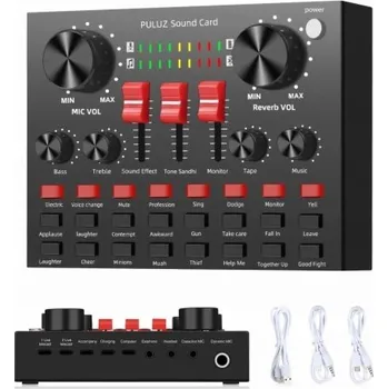 Mixér hudebních vlogů se zvukovou kartou Bluetooth