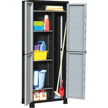 Zahradní skříň vidaXL Plastová skříňka 68 x 39 x 171,5 cm [337902]