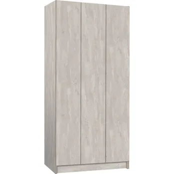 TRITON šatní skříň lamino 3-dveřová T1970, dekor beton + doprava zdarma