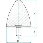RUBENA silentblok T.KP-D 70x58M12/32