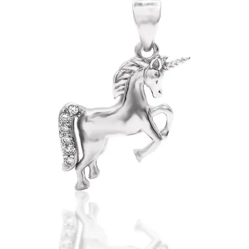 Přívěsek NUBIS® Stříbrný přívěšek - jednorožec - NB-4438