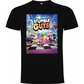 Chlapecké tričko Tričko Stumble Guys Wallpaper Velikost: L