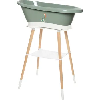 koupací vanička Bebe-Jou Sada vaničky Sense Ocean Vibes a stojanu Sense White